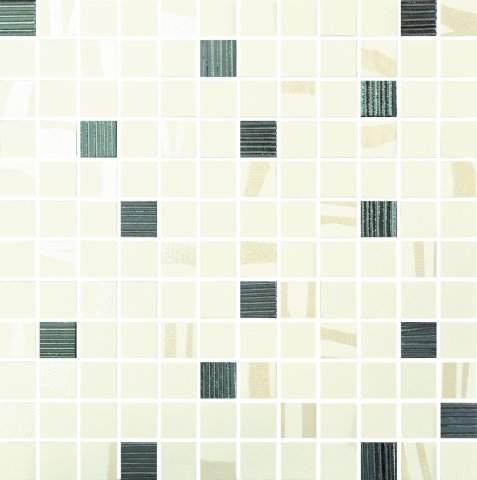 White & Shell Mosaico Happy 30x30