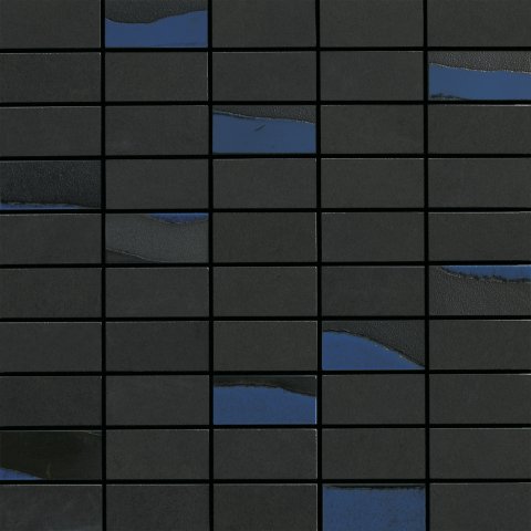 White Frame Black/Blue 30x30